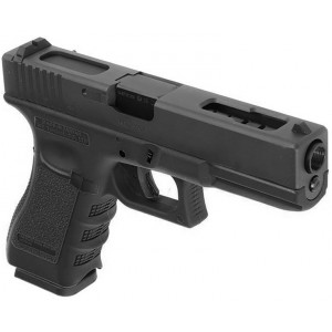 Страйкбольный пистолет WE Glock 18 Gen 3 (6 мм, Blowback, Green Gas, Black) WE-G002A-BK